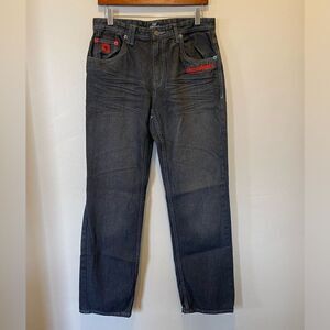 Akademiks Grayish Black Straight  Jeans 30 (20)